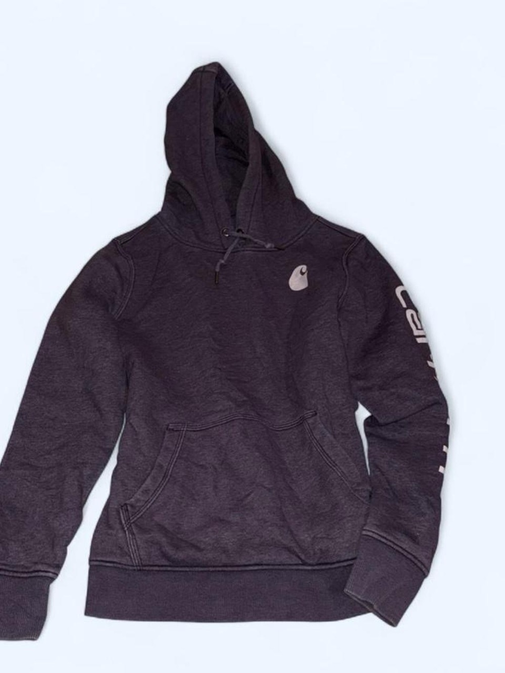 Carhartt Men’s purple Hoodie with Sleeve Script